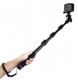 PULUZ Extendable Adjustable Handheld Selfie Stick Monopod for GoPro HERO8 Black / Max / HERO7, DJI OSMO Action, Xiaoyi and Ot...