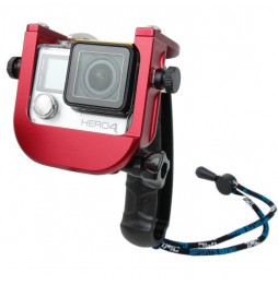 TMC P4 Trigger Handheld Grip CNC Metal Stick Monopod Mount for GoPro HERO4 /3+(Red) voor 51,48 €
