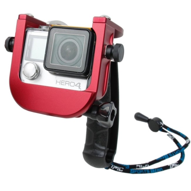 TMC P4 Trigger Handheld Grip CNC Metal Stick Monopod Mount pour GoPro HERO4 / 3 + (Rouge) à 51,48 €