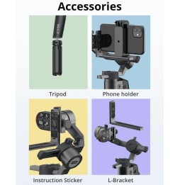 Stabilisateur de cardan portable MOZA Mini-P 3 axes pour caméra d'action et téléphone intelligent (noir) à 418,58 €