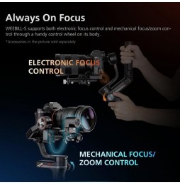 ZHIYUN YSZY011 Weebill-S Standard Version Stabilisateur de caméra sans fil à cardan portable à 360 degrés à 3 axes avec trépi...