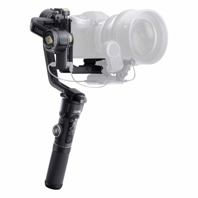 ZHIYUN YSZY017 CRANE 2S 3-Achsen-Handkardan-Bluetooth-Kamera-Stabilisator mit Stativ + Schnellwechselplatte für DSLR-Kamera, ...