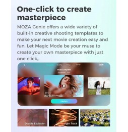 MOZA NANO SE Faltbarer Selfie-Stick-Gimbal-Stabilisator für Smartphones (grün) für 75,95 €