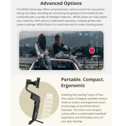 MOZA Mini-S Essential 3 Axis Foldable Handheld Gimbal Stabilizer for Action Camera and Smart Phone (Black) voor 159,53 €