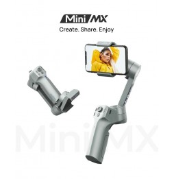 MOZA Mini MX 3-fach faltbarer kardanischer Handstabilisator für Action-Kamera und Smartphone (grau) für 198,13 €