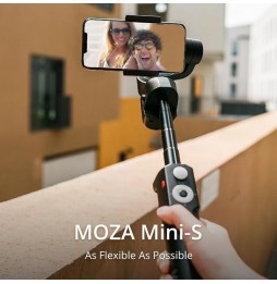 MOZA Mini-S Premium Edition 3 Axis Foldable Handheld Gimbal Stabilizer for Action Camera and Smart Phone(Black) voor 169,68 €