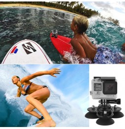 PULUZ Triangle Suction Cup Mount with Screw for GoPro HERO9 Black / HERO8 Black / HERO7 /6 /5 /5 Session /4 Session /4 /3+ /3...
