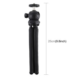PULUZ Mini Octopus Flexible Tripod Holder with Ball Head for SLR Cameras, GoPro, Cellphone, Size: 25cmx4.5cm voor €19.90