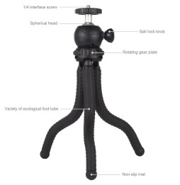 PULUZ Mini Octopus Flexible Tripod Holder with Ball Head for SLR Cameras, GoPro, Cellphone, Size: 25cmx4.5cm für €19.90