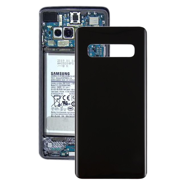 Achterkant voor Samsung Galaxy S10+ SM-G975 (Zwart)(Met Logo) voor 9,90 €