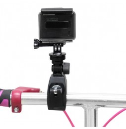 360 degrés Rotation Bicyclette Support de moto Support de guidon avec vis  et adaptateur pour trépied pour GoPro HERO4 / 3 + / 3/2/1