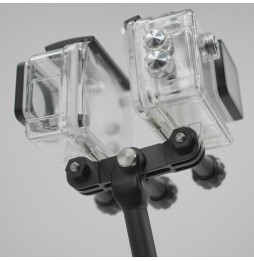 PULUZ multifonction en aluminium PULUZ CNC avec 3 vis longues et clé pour GoPro HERO9 Black / HERO8 Black / Max / HERO7, DJI ...