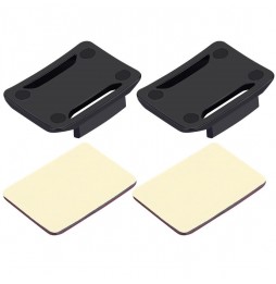 PULUZ 2 Curved Surface Mounts + 2 Adhesive Mount Stickers for GoPro HERO9 Black /HERO8 Black / Max / HERO7, DJI OSMO Action, ...