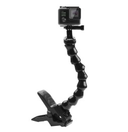 PULUZ Action Sports Cameras Jaws Flex Clamp Mount for GoPro NEW HERO /HERO7 /6 /5 /5 Session /4 Session /4 /3+ /3 /2 /1, DJI ...