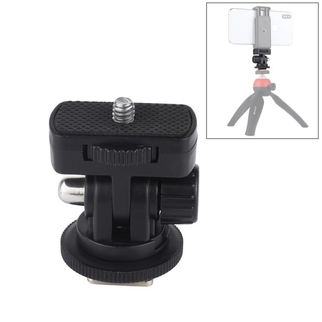 PULUZ 1/4 inch Screw Thread Cold Shoe Tripod Mount Adapter at 2,13 €