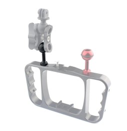 PULUZ 1/4 inch Screw Aluminum Ball Adapter Mount for DJI Osmo Action, GoPro HERO7 /6 /5 /5 Session /4 Session /4 /3+ /3 /2 /1...