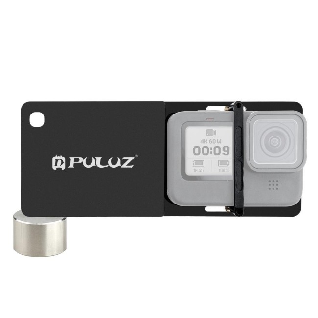 PULUZ Mobile Gimbal Switch Mount Plate for GoPro HERO 9 Black, for DJI OSMO Mobile Gimbal(Black) voor 20,13 €