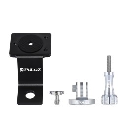 PULUZ Aluminum Alloy Motorcycle Fixed Holder Mount with Tripod Adapter & Screw for GoPro HERO9 Black /HERO8 Black / Max / HER...