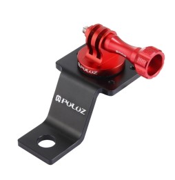 PULUZ Aluminum Alloy Motorcycle Fixed Holder Mount with Tripod Adapter & Screw for GoPro HERO9 Black /HERO8 Black / Max / HER...