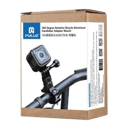 [US Warehouse] PULUZ 360 Degree Rotation Bike Aluminum Handlebar Adapter Mount with Screw for GoPro HERO9 Black /8 Black / Ma...
