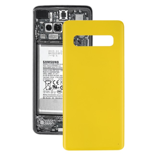 Battery Back Cover for Samsung Galaxy S10 SM-G973 (Yellow)(With Logo) at 11,90 €