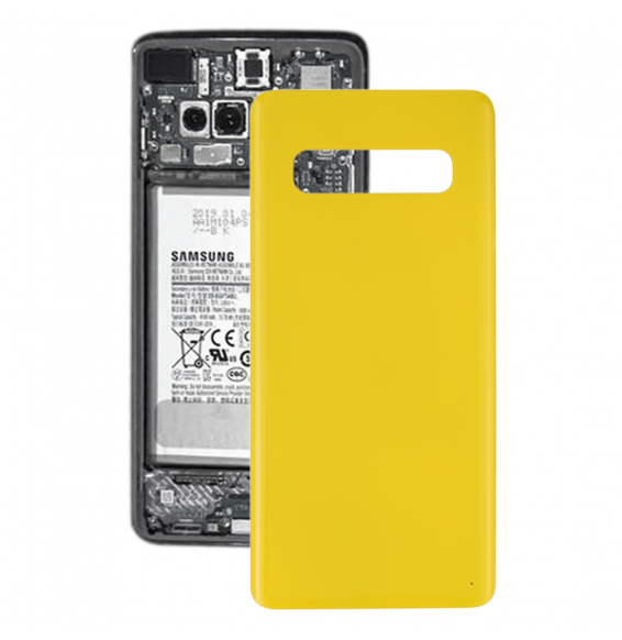 Rückseite Akkudeckel für Samsung Galaxy S10 SM-G973 (Gelb)(Mit Logo) für 11,90 €