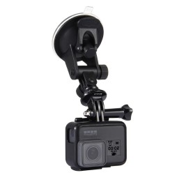 PULUZ Car Suction Cup Mount with Screw & Tripod Mount Adapter & Storage Bag for GoPro HERO9 Black / HERO8 Black /HERO7 /6 /5,...