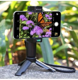 PULUZ pliant en plastique PULUZ + support en ABS pour diffusion en direct Vlogging avec sabot froid et dragonne pour iPhone, ...