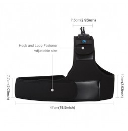 PULUZ Double & Single Bandoulière Support de ceinture de poitrine réglable pour GoPro HERO8 Black / 7 6/5, DJI OSMO Action, X...