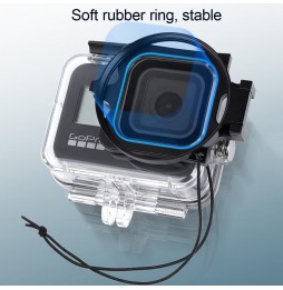 RUIGPRO for GoPro HERO8 Professional 58mm 16X Macro Lens Dive Housing Filter + Dive Housing Waterproof Case with Filter Adapt...