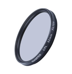 RUIGPRO pour GoPro HERO9 noir professionnel 52mm filtre d'objectif CPL avec bague d'adaptation de filtre et capuchon d'object...