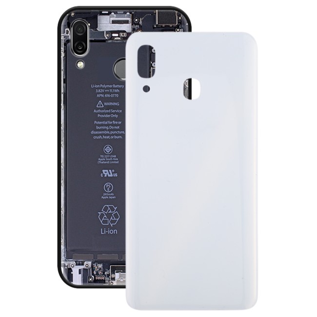 Cache arrière pour Samsung Galaxy A30 SM-A305 (Blanc)(Avec Logo) à 13,99 €