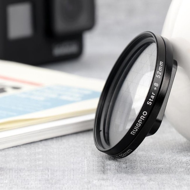 RUIGPRO for GoPro HERO 7/6 /5 Professional 52mm 8X Star Effect Lens Filter with Filter Adapter Ring & Lens Cap für 14,30 €