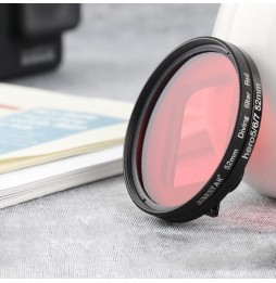 RUIGPRO for GoPro HERO 7/6 /5 Professional 52mm Red Color Lens Filter with Filter Adapter Ring & Lens Cap für 12,20 €