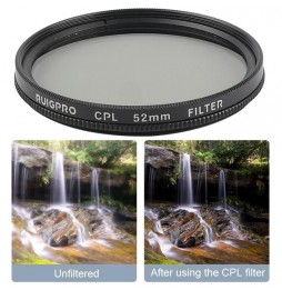RUIGPRO for GoPro HERO 7/6 /5 Professional 52mm CPL Lens Filter with Filter Adapter Ring & Lens Cap voor 14,75 €