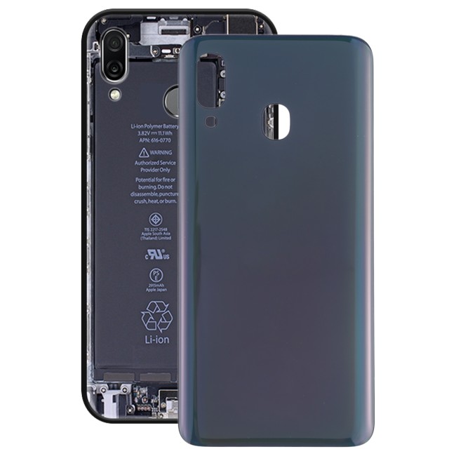 Battery Back Cover for Samsung Galaxy A20 SM-A205F (Black)(With Logo) at €14.20