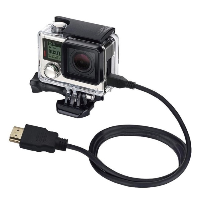 PULUZ Video 19 Pin HDMI to Micro HDMI Cable for GoPro HERO4 /3+ /3, Sony, LG, Panasonic, Canon, Nikon, Smartphones and Camera...