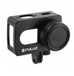 PULUZ Housing Shell CNC Aluminum Alloy Protective Cage with 37mm UV Lens for Xiaomi Xiaoyi II 4K Action Camera (Black) at 20,...
