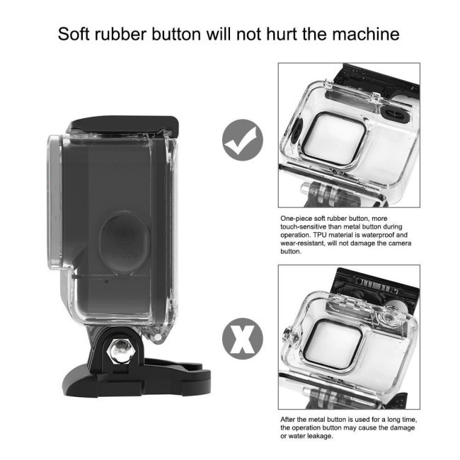 Étui Étanche GoPro Hero 3+/4 | Protection Sous-Marine 45m | Verre Trempé | Fixation Sans Outils | Pour Sports Extrêmes