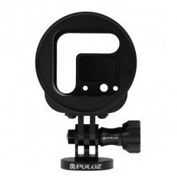 PULUZ Housing Shell CNC Aluminum Alloy Protective Cage Kit with Metal Wrench & Lens Cap & Screw & Tripod Adapter for GoPro HE...