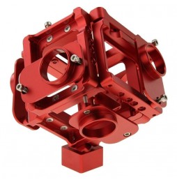 PULUZ 6 in 1 CNC Aluminum Alloy Housing Shell Protective Cage with Screw for GoPro HERO4 /3+(Red) at 232,65 €