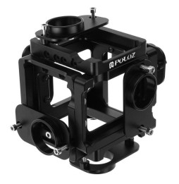 PULUZ 6 in 1 CNC Aluminum Alloy Housing Shell Protective Cage with Screw for GoPro HERO4 /3+(Black) für 232,65 €