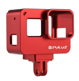 PULUZ Housing Shell CNC Aluminum Alloy Protective Cage with Insurance Frame for GoPro HERO(2018) /7 Black /6 /5(Red) für 39,20 €