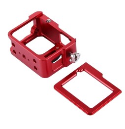 PULUZ Cage de protection en alliage d'aluminium CNC avec cadre d'assurance et lentille UV de 52 mm pour GoPro HERO (2018) / 7...