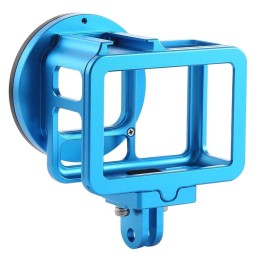 PULUZ Cage de protection en alliage d'aluminium CNC avec cadre d'assurance et lentille UV de 52 mm pour GoPro HERO7 noir / 6/...