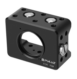 PULUZ Housing Shell CNC Aluminum Alloy Protective Cage with 37mm UV Lens & Base Mount & Screw for Sony RX0(Black) voor €41.90