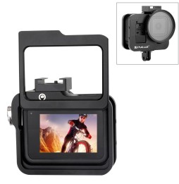 PULUZ Housing Shell CNC Aluminum Alloy Protective Cage with Insurance Frame & 52mm UV Lens for GoPro HERO8 Black(Black) à €37.90