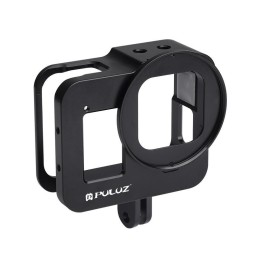 PULUZ Housing Shell CNC Aluminum Alloy Protective Cage with 52mm UV Lens for GoPro HERO8 Black(Black) à 32,05 €