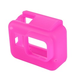 PULUZ Shock-proof Silicone Protective Case with Lens Cover for GoPro HERO(2018) /7 Black /6 /5 with Frame(Magenta) für 3,10 €