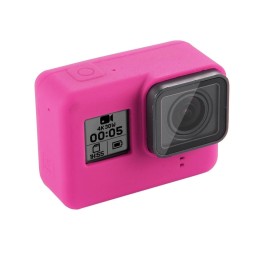 Silicone Protective Case with Lens Cover for GoPro HERO7 Black /7 White / 7 Silver /6 /5(Magenta) voor 2,78 €